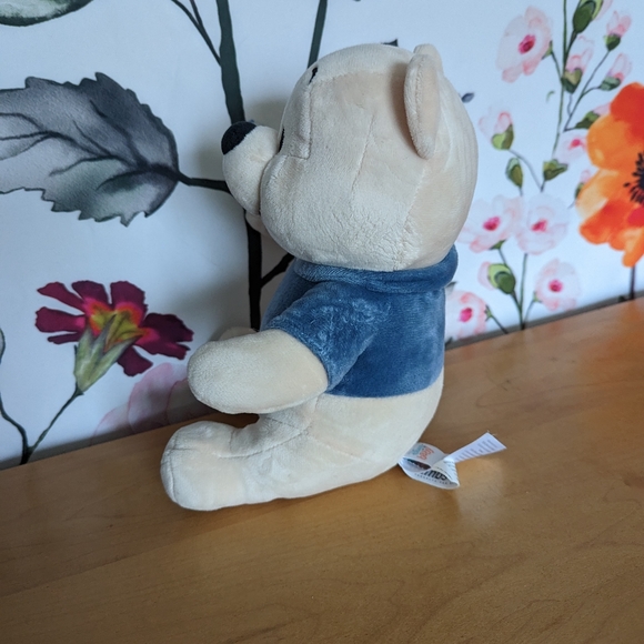 Winnie the Pooh baby ivy & lamb plush beige & blue 6" stuffed animal washable - Picture 6 of 12